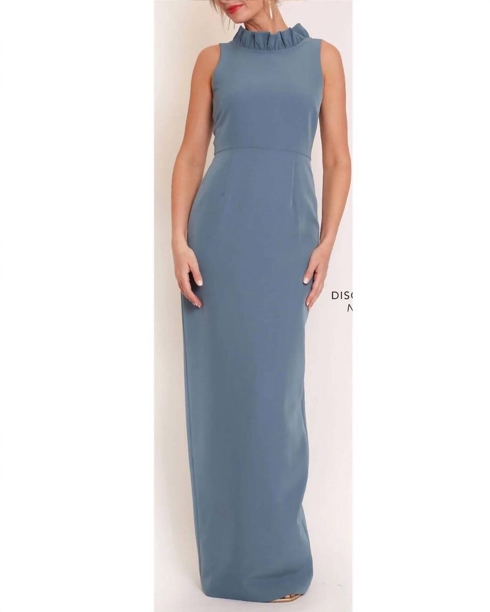 NEW CAMILYN BETH alexandria sheath gown in ocean blue